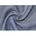 Worsted wool mulberry silk and linen blended fabric